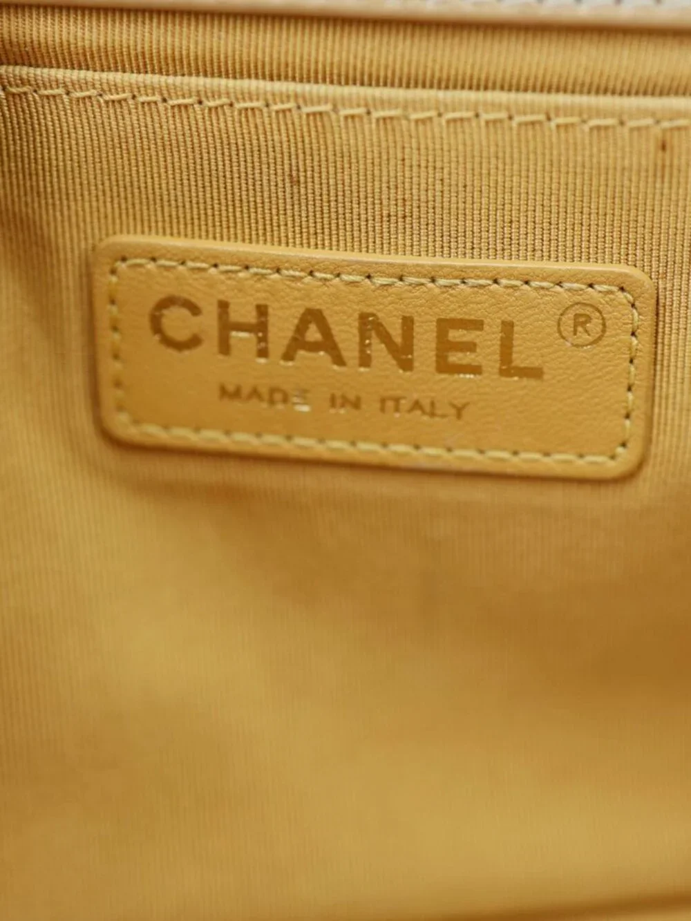 Chanel  Boy Flap Old Medium Quilted Leather Crossbody Bag Gold